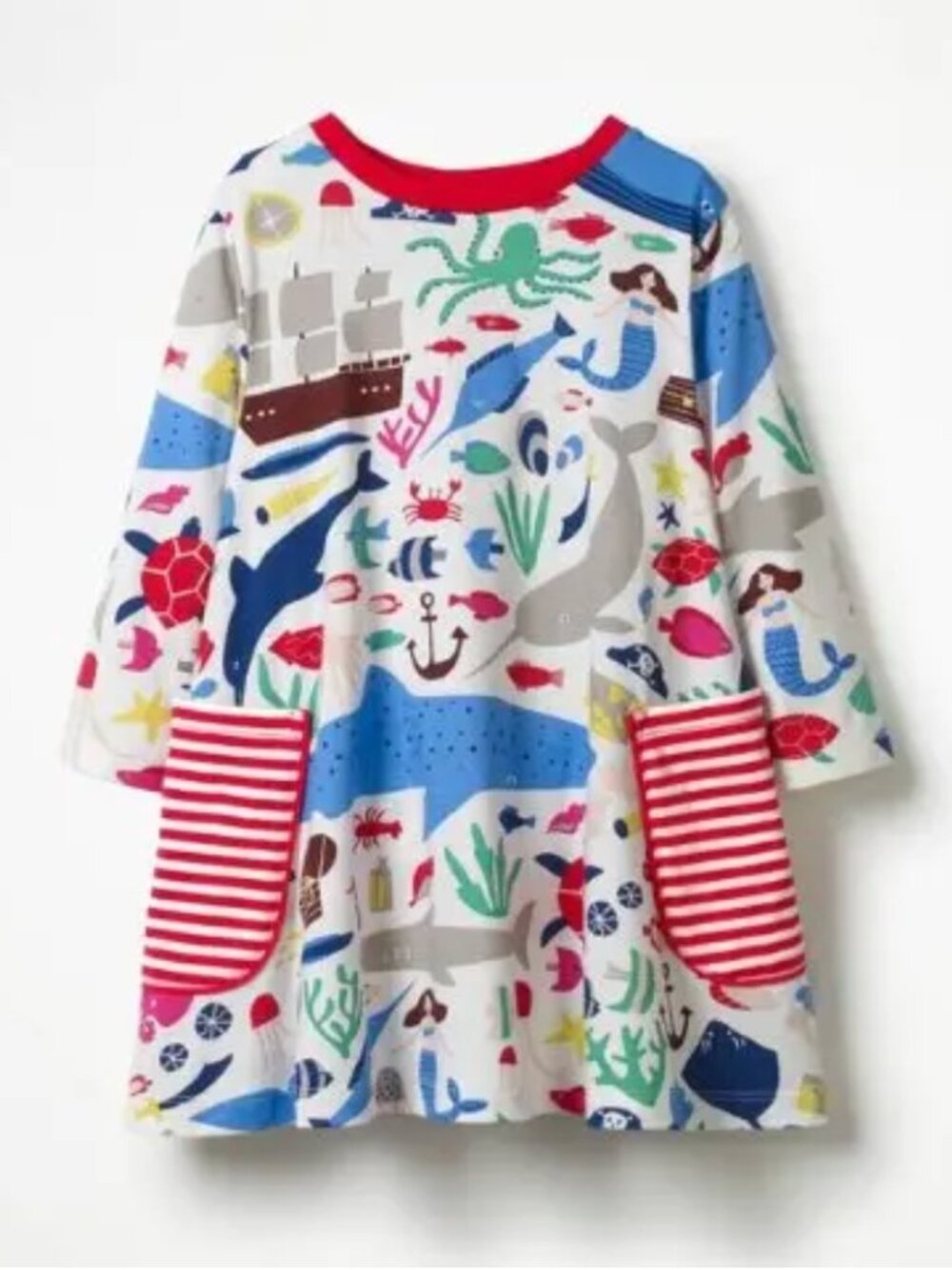 Mini Boden"Treasure Tale"  Tunic Dress, Size 3-4 T